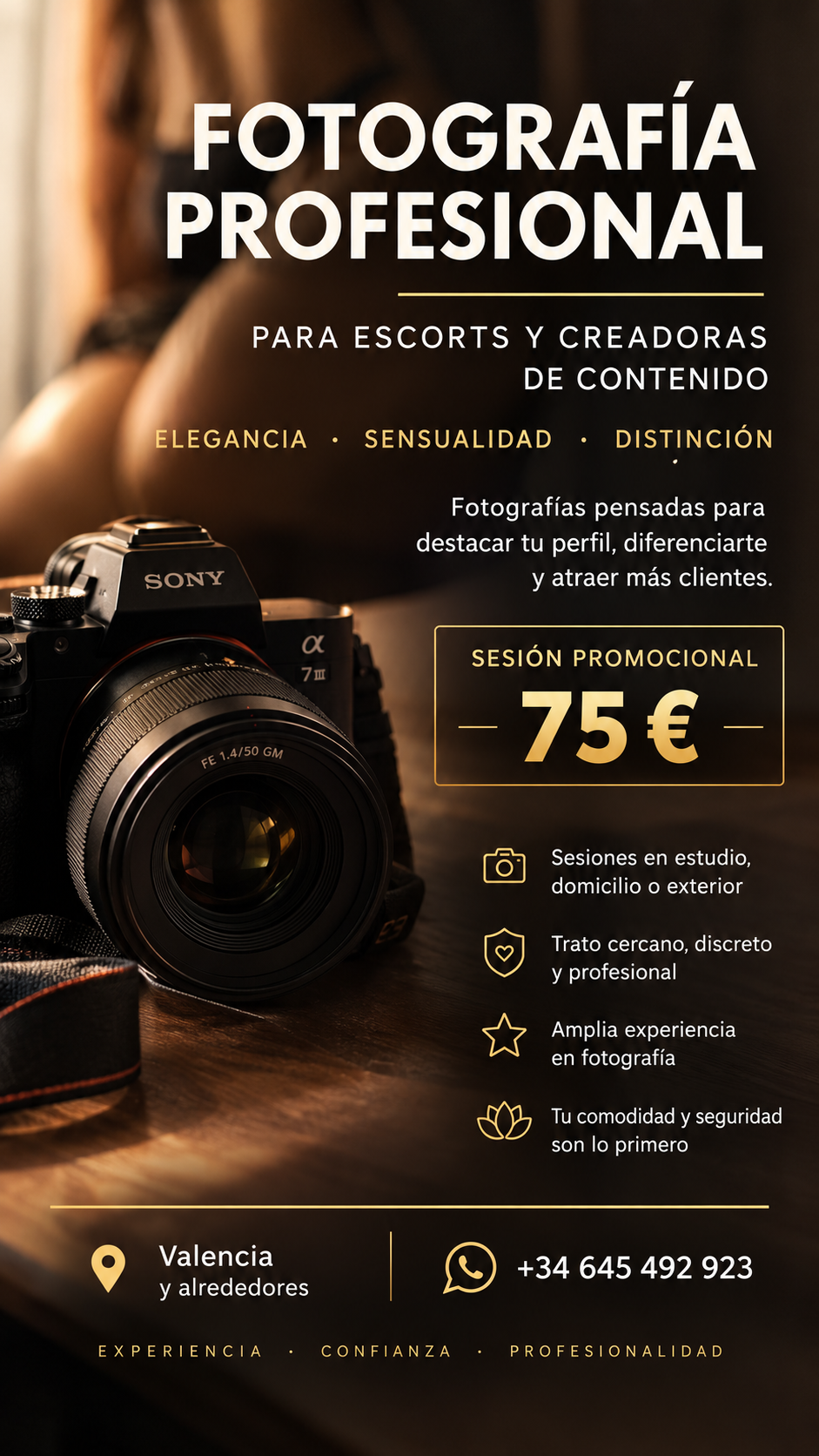 📸 FOTOGRAFÍA PROFESIONAL PARA SCORTS · VALENCIA